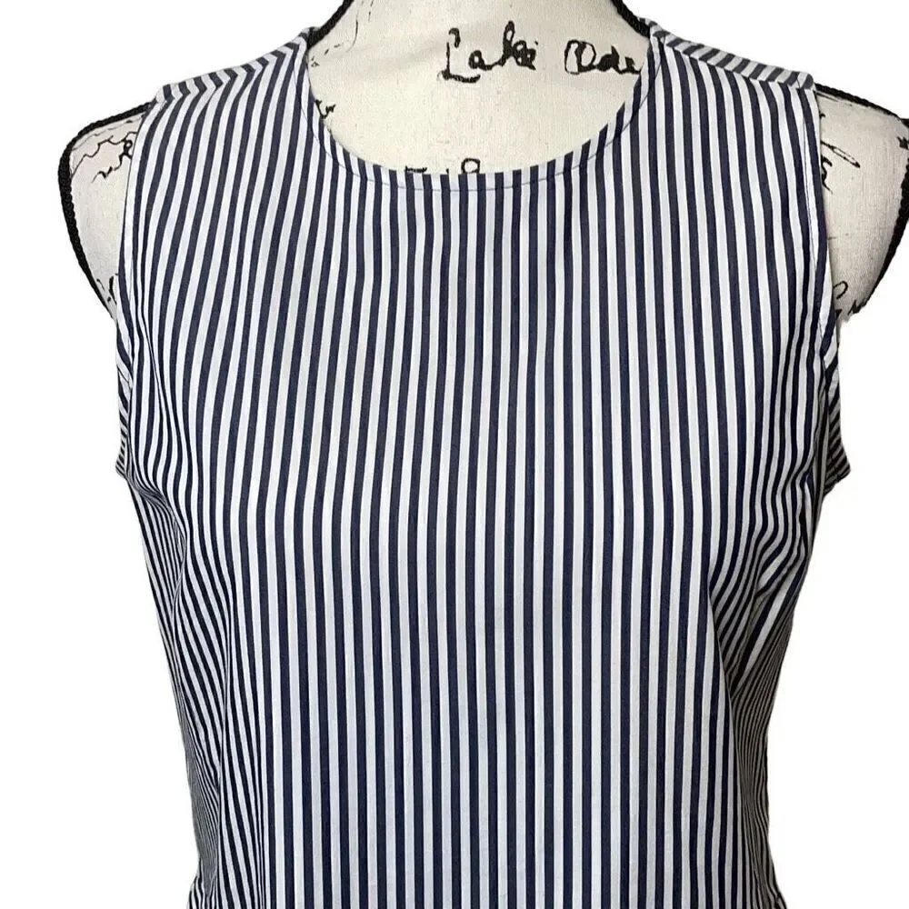 Michael Michael Kors Striped‎ Peplum blouse, Size Small